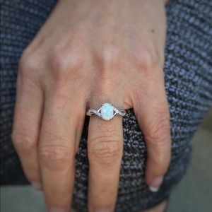 Opal Engagement Ring Or Promise ring